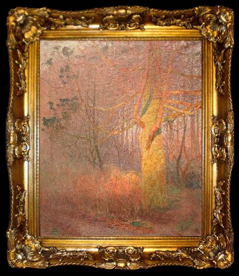 framed  Emile Claus Tree in the Sun, ta009-2